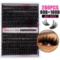 DIY 280-piece mixed individual lash extensions set with 80D and 100D volume density - 80D and 100D Dense Style (DIY-TZ171)