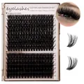 Kit de faux cils en grappes longueurs 10mm à 18mm pour un effet naturel et dense - DIY-SET-682 (Boîte Unique)