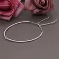 Pink bohemian bead bracelet with natural gemstone and adjustable grey cord finish - Grey Rope/Pink Bead/Clear Main Stone(BR0110)