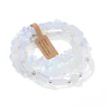 Set di 3 bracciali in pietre d'opale con distanziatori argentati ed etichetta naturale - Stile Opale (FK2057) / 19cm