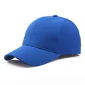 Klassieke blauwe baseballpet van hoogwaardig dik katoen met een ontwerp met zes panelen - L (58-60cm) / Blauw