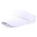 Minimalistische weiße oben offene Sonnenblende für Outdoor-Sport und Golfaktivitäten - Verstellbar / Weiß