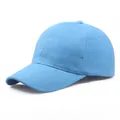 Classic light blue cotton baseball cap featuring high quality twill fabric and adjustable back - L (58-60cm) / Sky Blue