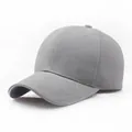Klassische hellgraue Baseballkappe aus Twill-Stoff mit strukturiertem Sechs-Panel-Design - Verstellbar / Grau