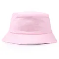 Minimalistischer rosa Anglerhut aus Baumwolle mit flacher Form und abgesteppter Krempe - M / Rosa