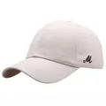 Berretto da baseball beige con ricamo a lettera M nera e visiera curva parasole - Taglia unica per adulti (Regolabile) / Beige