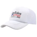 Weiße Joe Biden 2020 Trucker-Kappe mit Netzstoff und US-Flaggen-Aufdruck - Einheitsgröße / Weiß