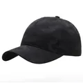 Men's outdoor baseball cap featuring black camouflage pattern and curved brim - One Size (58cm Adjustable) / Black