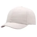 Minimalistische Schirmmütze aus Baumwolle in Beige mit klassischer 6-Panel-Struktur - Einheitsgröße Verstellbar / Beige