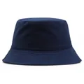 Klassischer dunkelblauer Fischerhut aus Baumwoll-Canvas mit Sonnenschutz und Stepprand - Einheitsgröße / Marineblau