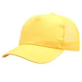 Gorra trucker amarillo brillante con panel frontal de sarga y malla transpirable - Grande / Amarillo
