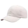 Klassische cremefarbene Baseballkappe aus Baumwolltwill mit Sechs-Panel-Design und Ösen - Einheitsgröße / Khaki