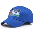 Casquette de baseball en coton bleu roi avec imprimé FREE PALESTINE et visière - Taille unique adulte (58 cm réglable) / Bleu saphir
