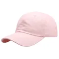 Klassische rosa Baseballkappe aus Baumwolle mit Sechs-Panel-Struktur und gebogenem Schirm - Einheitsgröße / Rosa