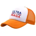 Klassische Trucker-Kappe in Orange und Weiß mit markantem ULTRA MAGA Aufdruck-Design - Orange