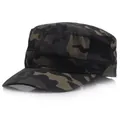 Classic dark woodland camo ripstop patrol cap for outdoor activities and sun protection - Black Multi-terrain Camouflage / Night Camouflage