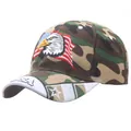 Camouflage baseballpet met borduursel van een arend en de Amerikaanse vlag - Eén maat / Camouflage Arend Vierkante Sterren Stijl