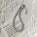 Silver mesh bracelet filled with crystals featuring a delicate single diamond drop charm - 925 Silver / White Gold