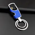 Portachiavi apribottiglie moderno in metallo con trama a nido d'ape blu - Ciondolo Multifunzionale Aziendale / A-024 Blu