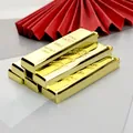 Detailed stack of realistic gold bar keychains with fine gold 999.9 engravings - Gold Bar Pendant Only / Gold