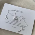 S925 Sterling Silber Herz Armband mit gebürsteter Textur und funkelndem klarem Zirkon - 925er Silber / Weißer Stil