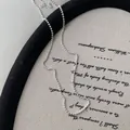 Κολιέ με αλυσίδα από ασήμι S925 με κούμπωμα αστακό για γυναίκες κομψό κόσμημα - Ασημί