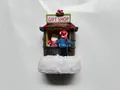 Christmas gift shop resin miniature with Santa Claus and snow-covered glitter base - Gift Shop Style (Style C)