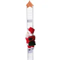 Electric climbing Santa Claus toy on white ladder for Christmas holiday decoration - Electric Ladder With House Style A