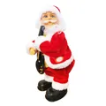 Electric singing Santa Claus doll with black guitar and press button for kids gift - Electric Twerking Santa Guitar Style