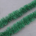 Leuchtend grüne 2-Meter-Lametta-Girlande für Weihnachts- und Hochzeitsdekorationen - Stil A