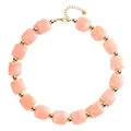 Collana di perle in resina rosa esagerata con perline quadrate marmorizzate e oro - Motivo Marmo Stile Quadrato (Stile-22)
