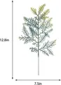 Artificial PE cedar pine needles branch with natural gradient for DIY Christmas wreaths - Leaf