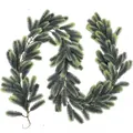 Realistische künstliche PE-Kiefernnadeln Weihnachtsguirlande mit grünem Farbverlauf - Zweifarbiges Grün / Verlängerte Version