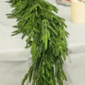 6ft lifelike Norfolk Pine artificial Christmas garland for indoor outdoor holiday decor - Standard Type