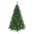 Klassischer grüner künstlicher PVC-Weihnachtsbaum mit dichten Zweigen und Metallständer - 120cm