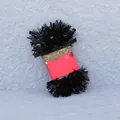 Festliche schwarze Lametta-Girlande für Weihnachten und Halloween Partydekoration - Langer Stil