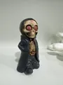 Spooky cartoon grim reaper figurine in black robe for Halloween home decoration - Ghost King