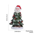 Hars kerstman in kerstboomkostuum voor feestelijke tafeldecoratie en kerstsfeer - Kerstman Kerstboom Stijl B / Hoogte 14.5cm Breedte 8.8cm