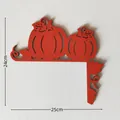 Halloween corner door decor featuring orange pumpkins and green vines, 25cm size - Pumpkin Pattern