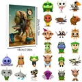 Advent Calendar box with 24 acrylic animal pendants including elephant and capybara - Classic of Mountains and Seas Blind Box - Style J