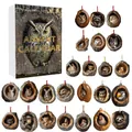 Weihnachts-Adventskalender mit 24 niedlichen Tieranhängern für den Feiertags-Countdown - Tier Baumloch Stile