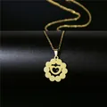Collier minimaliste avec pendentif cœur doré et design pétales sur chaîne fine - Pétale de Cœur Rond (142) / Or