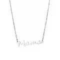 Zilveren roestvrijstalen Mama ketting met hanger in elegant cursief ontwerp voor dames - MAMA Ketting / Staalkleur