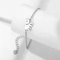 Schattige holle olifant hanger armband van roestvrij staal met verstelbare schakelketting - Holle Olifant Stijl (XLY43)