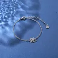 Silver stainless steel bracelet with I Love Jesus heart pendant and lobster clasp - I JESUS Style (XLY37 Steel)