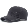 Men's cotton baseball cap with a metal maple leaf emblem and mountain embroidery details - Adjustable / Gray