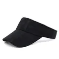 Visera deportiva negra con letras grabadas para correr al aire libre y actividades de sol - M (56-58cm) / Negro
