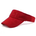 Visera de sol roja con relieve 3D de Sport y tejido texturizado para el verano - M (56-58cm) / Rojo
