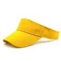Visera deportiva amarilla con letras SPORT en relieve para tenis y golf al aire libre - M (56-58cm) / Amarillo