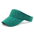 Visera deportiva verde pavo real para hombres y mujeres con diseño grabado - M (56-58cm) / Verde